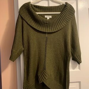 NWT! Green Cowl Neck Sweater